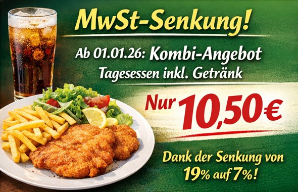 Bistro: Kombi-Angebot 10,50 €